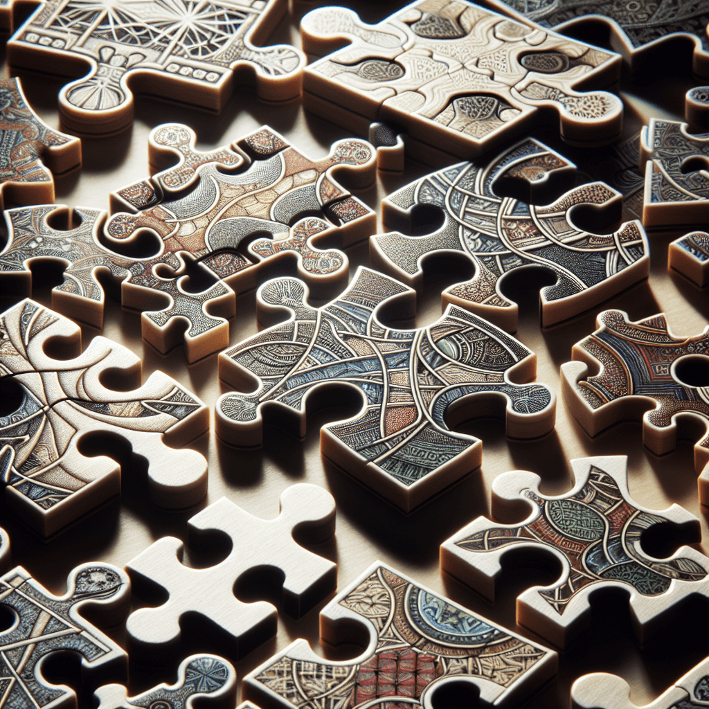 Puzzle pieces , photo