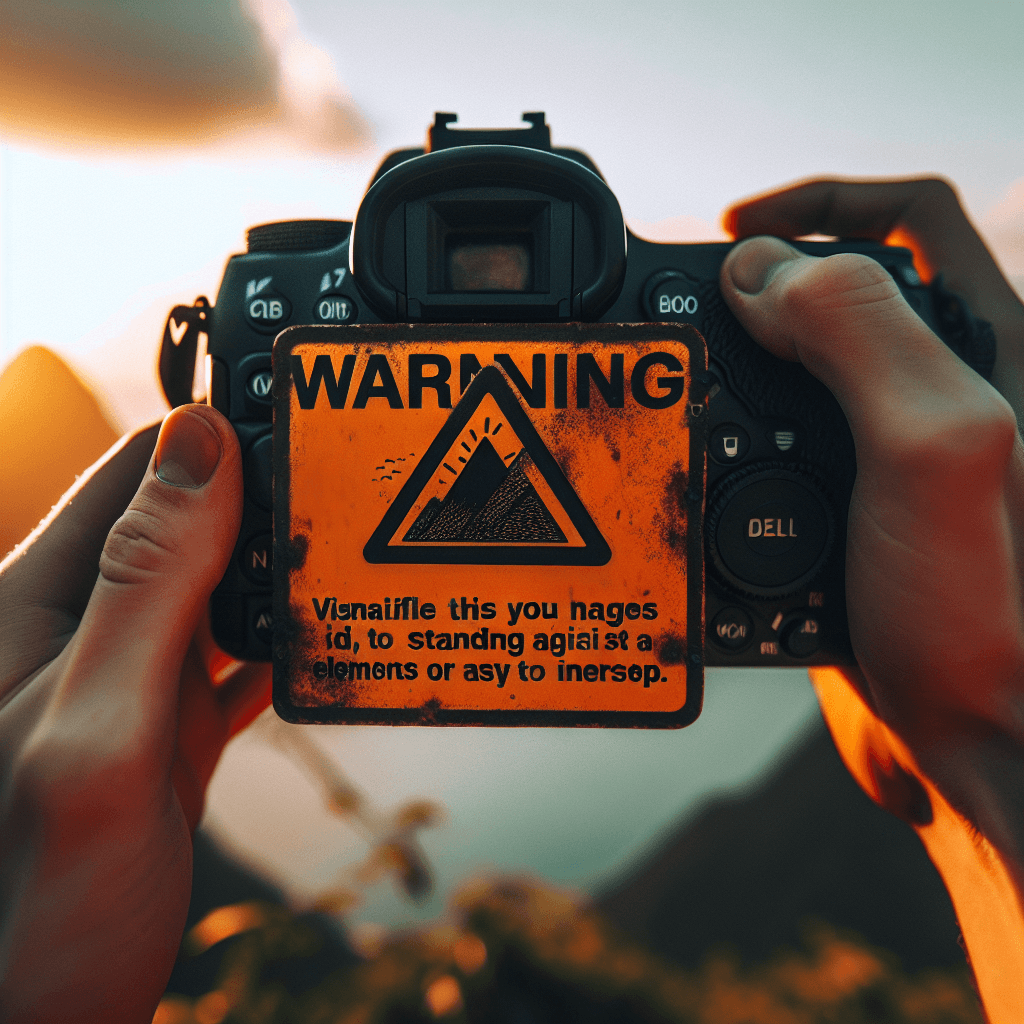 Warning sign , photo