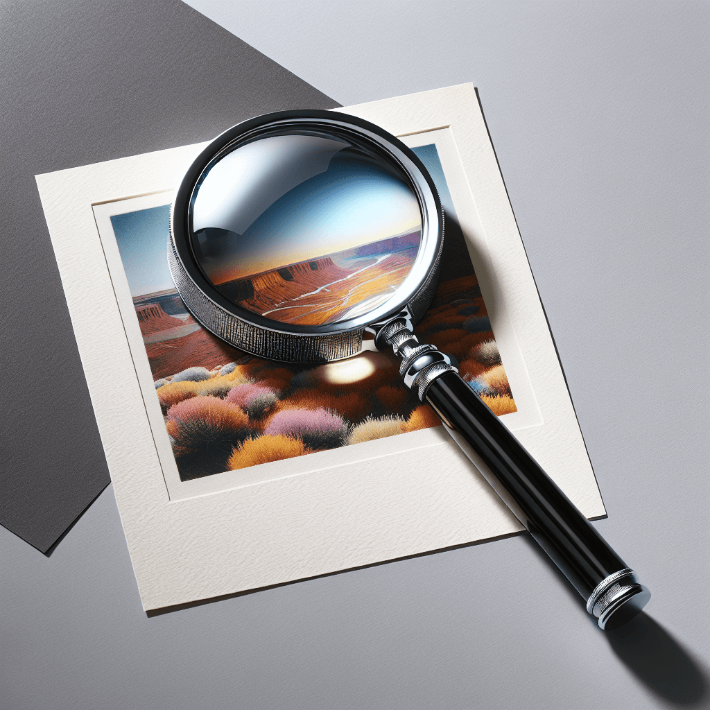 Magnifying glass , photo