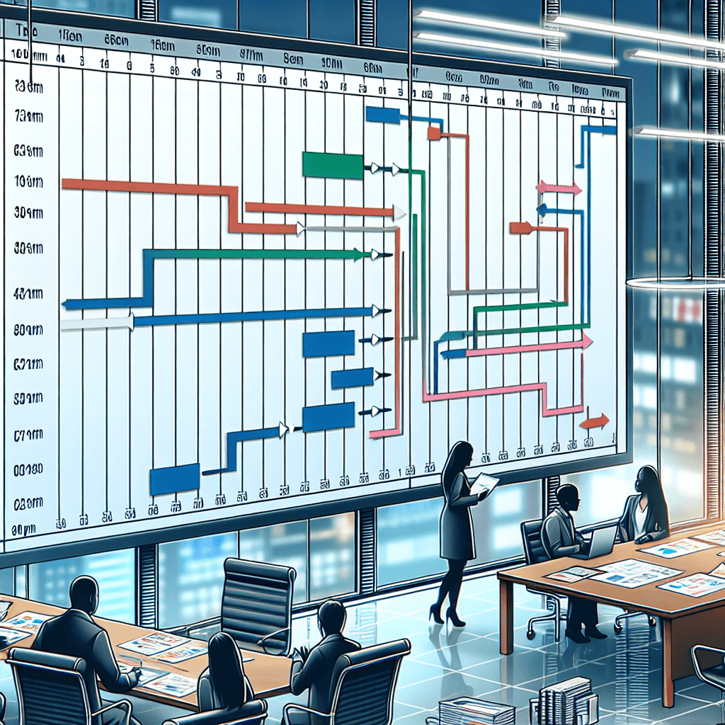 Project management -> Gantt chart , photo