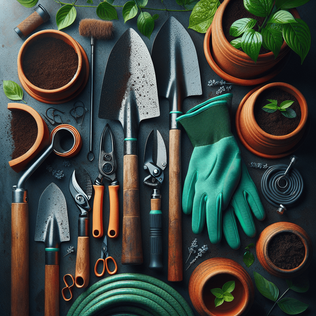 Gardening tools , photo