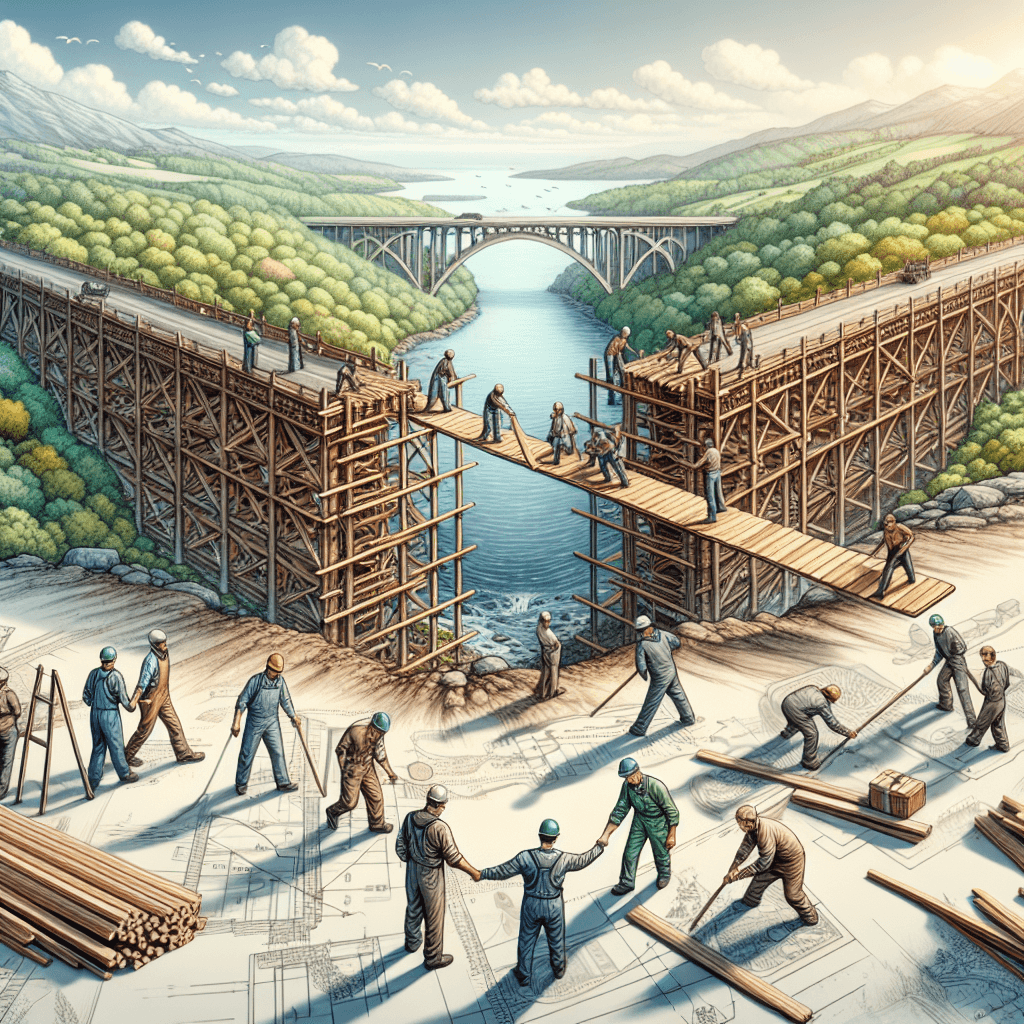 Relationship building best practices: Bridge construction , photo