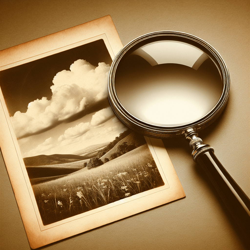 Magnifying glass , photo